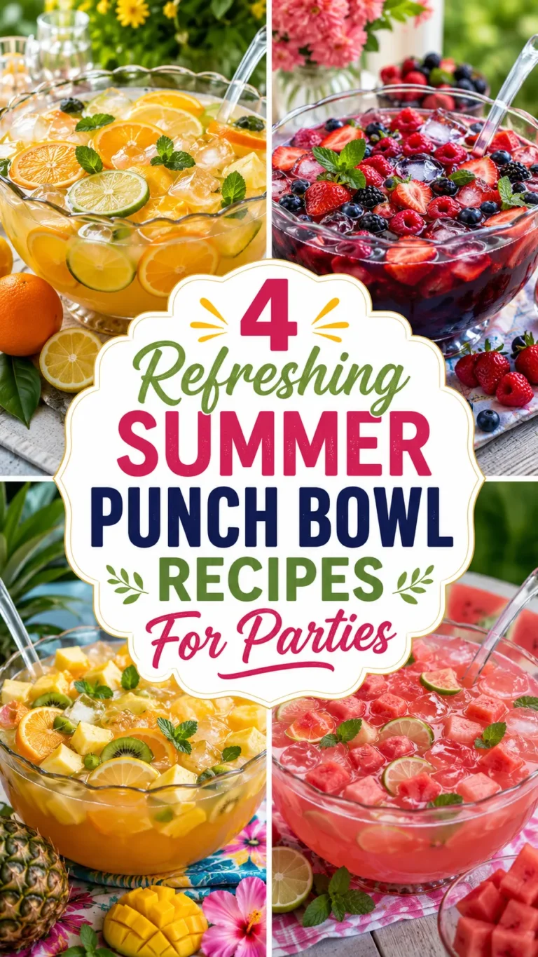 4 Refreshing Summer Punch Bowl Recipes For Parties