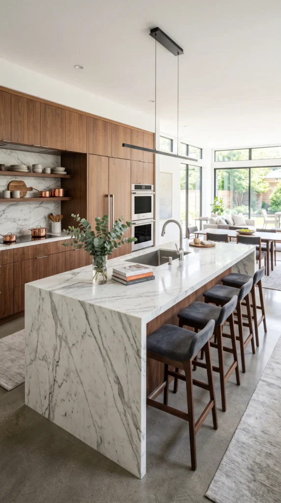 Add a Spacious Kitchen Island