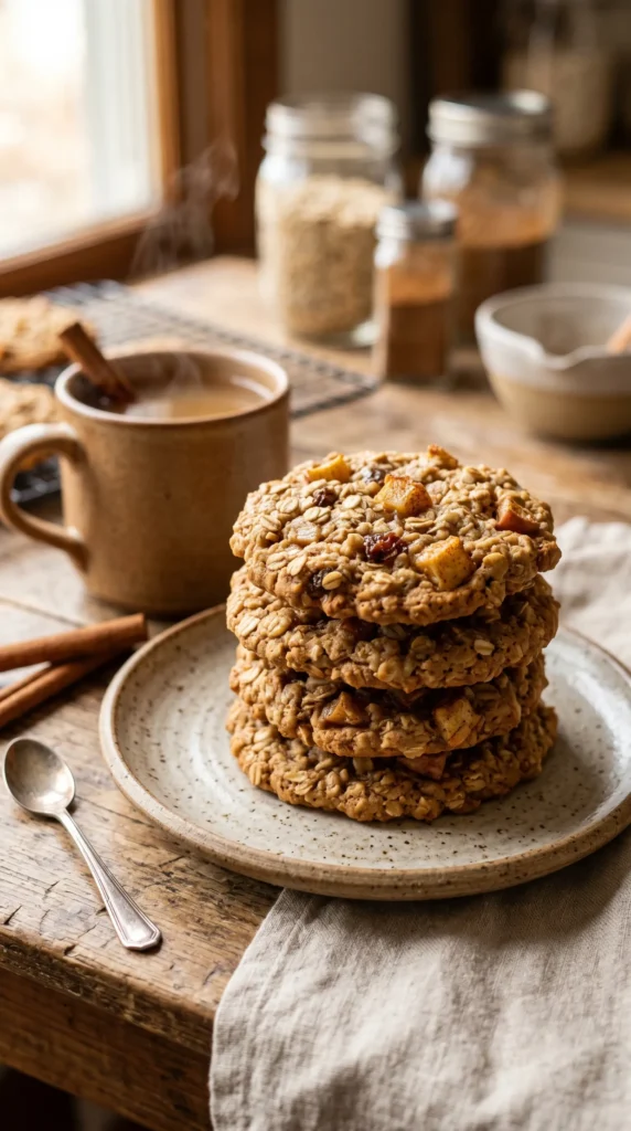 Apple Cinnamon Oatmeal Cookies