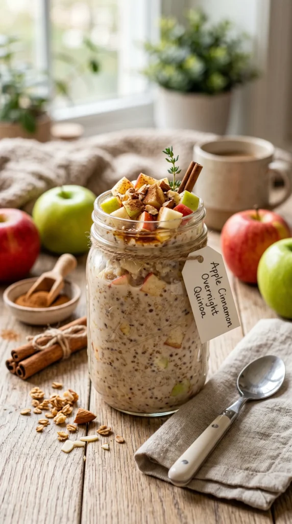 Apple Cinnamon Overnight Quinoa