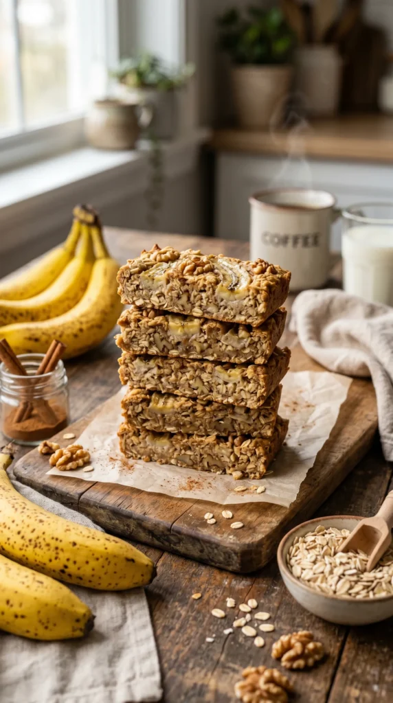 Banana Oat Breakfast Bars