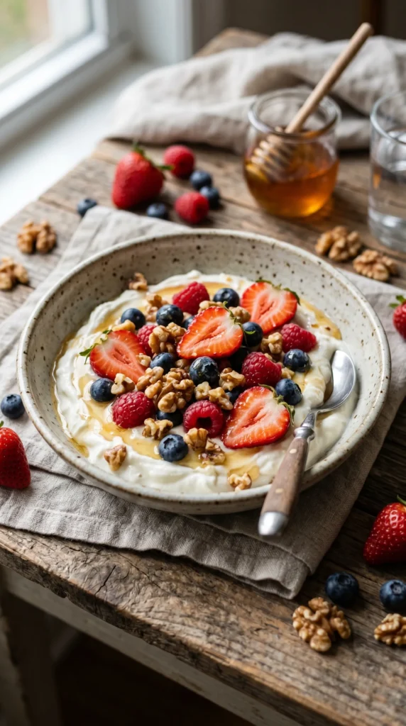 Berry Walnut Yogurt Bowl