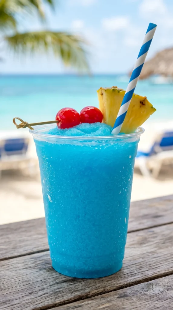 Blue Lagoon Breeze Slushie Cup