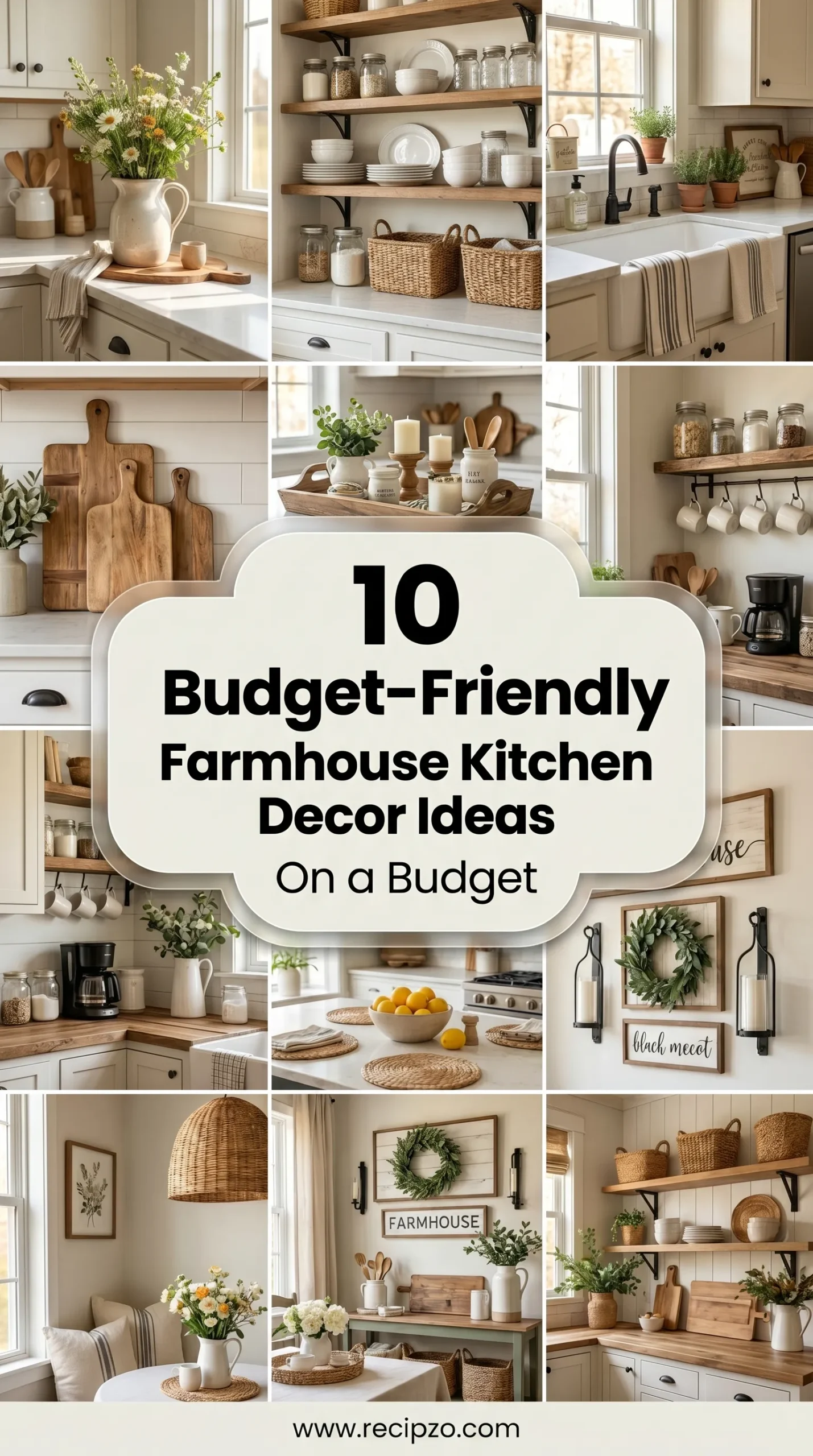 Budget-Friendly Farmhouse Kitchen Decor Ideas on a Budget