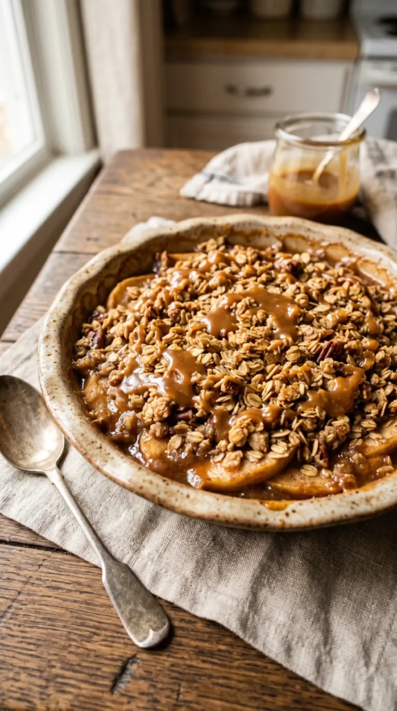 Caramel Apple Crisp