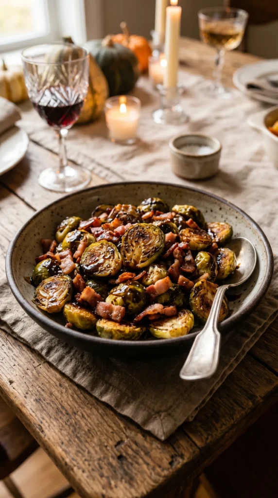 Caramelized Brussels Sprouts with Bacon
