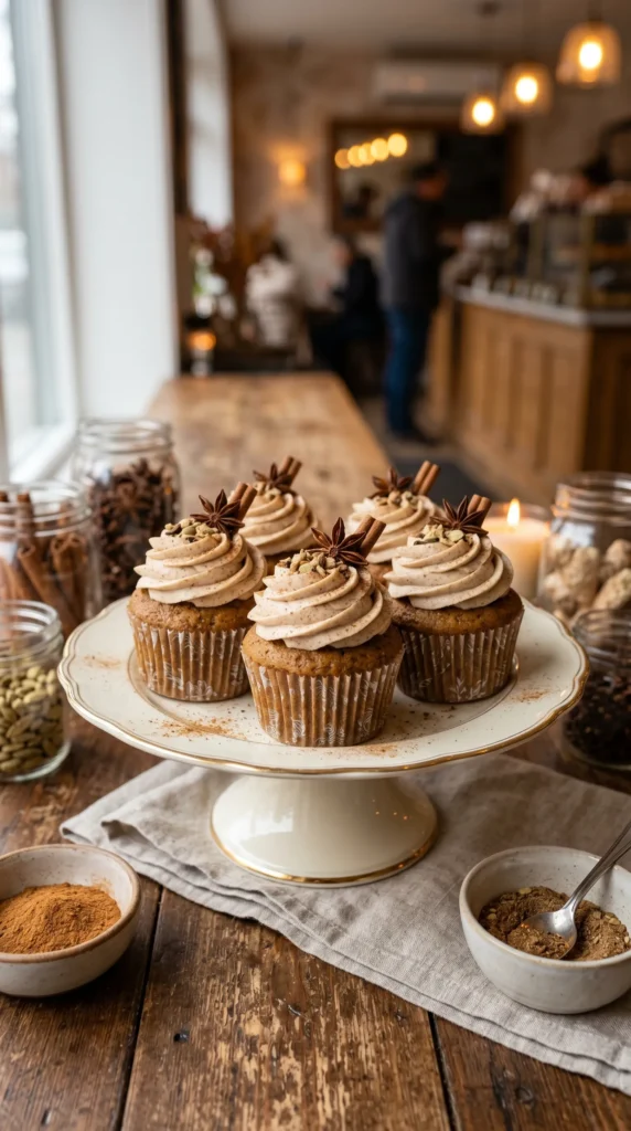 Chai-Spiced Cupcakes
