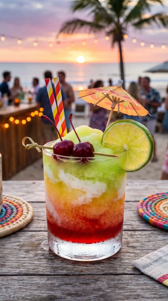 Cherry Lime Sunset Slushie Cup