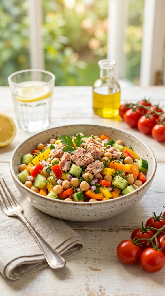 Chickpea and Tuna Power Salad