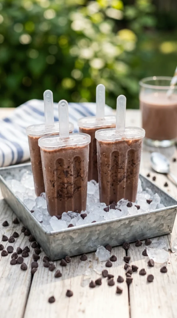 Chocolate Milk Ice Pops