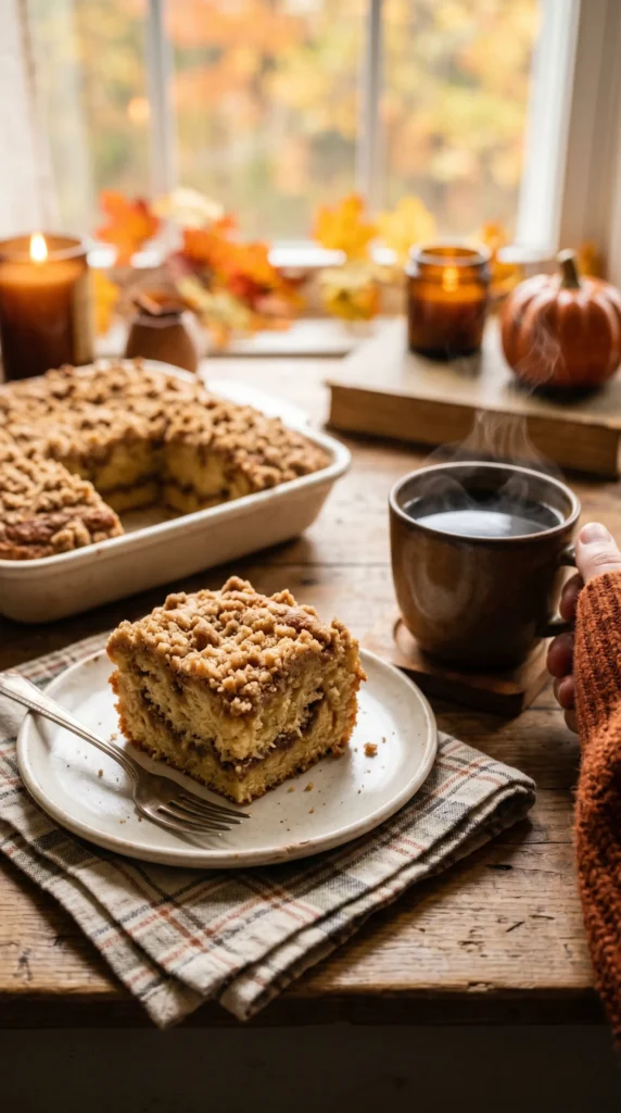 Cinnamon Streusel Coffee Cake