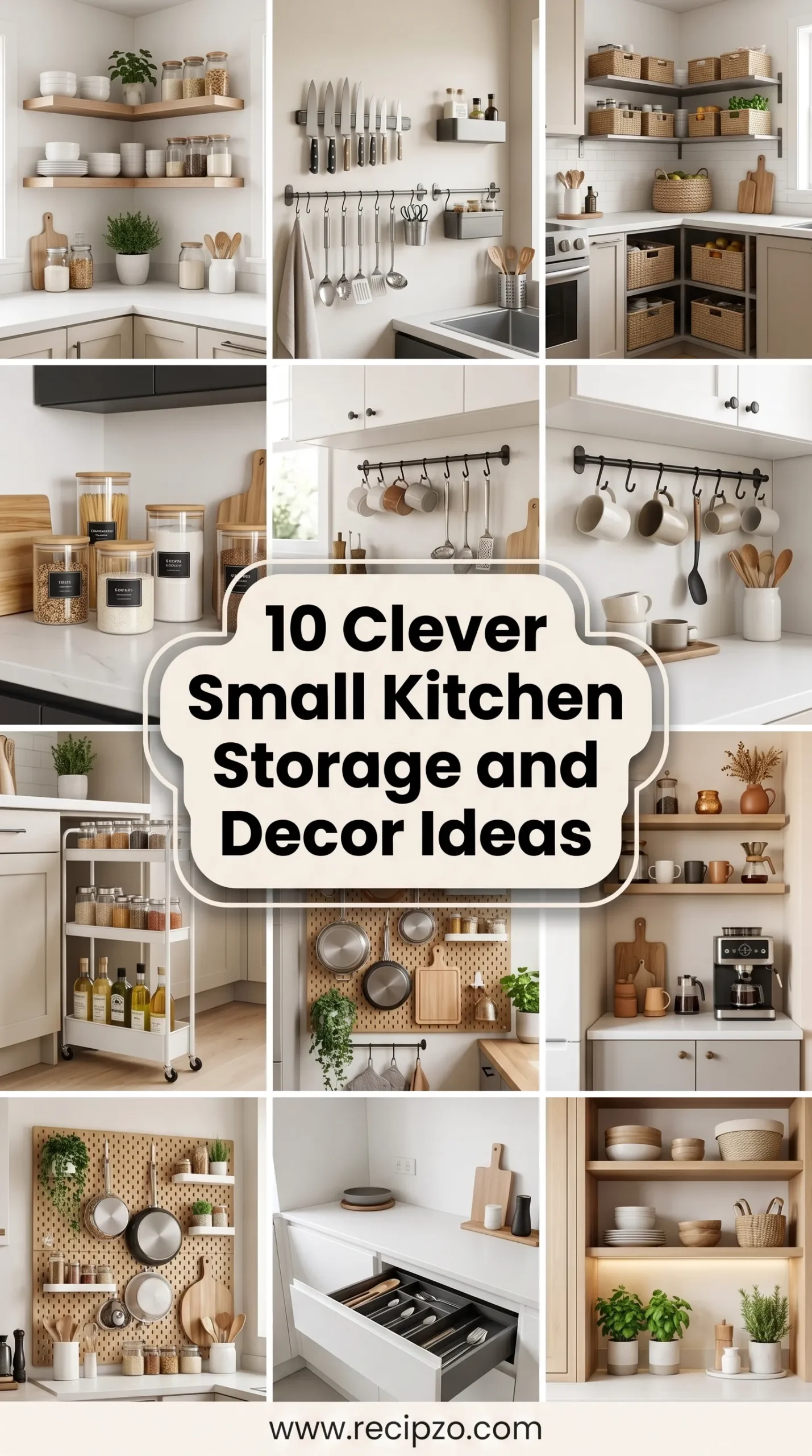 Clever Small Kitchen Storage and Decor Ideas