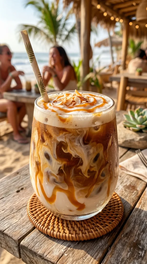 Coconut Caramel Iced Coffee