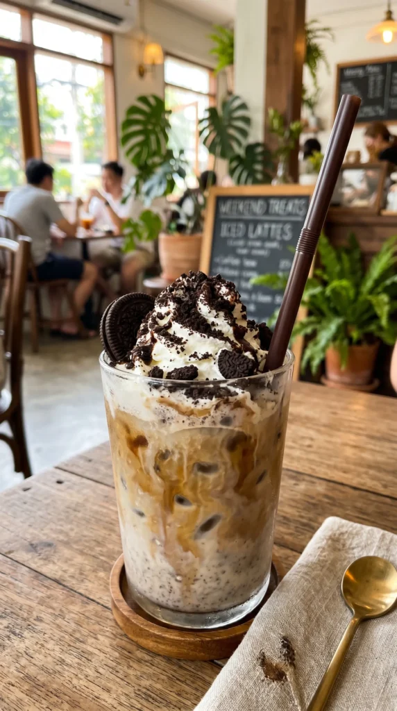 Cookies and Cream Iced Latte