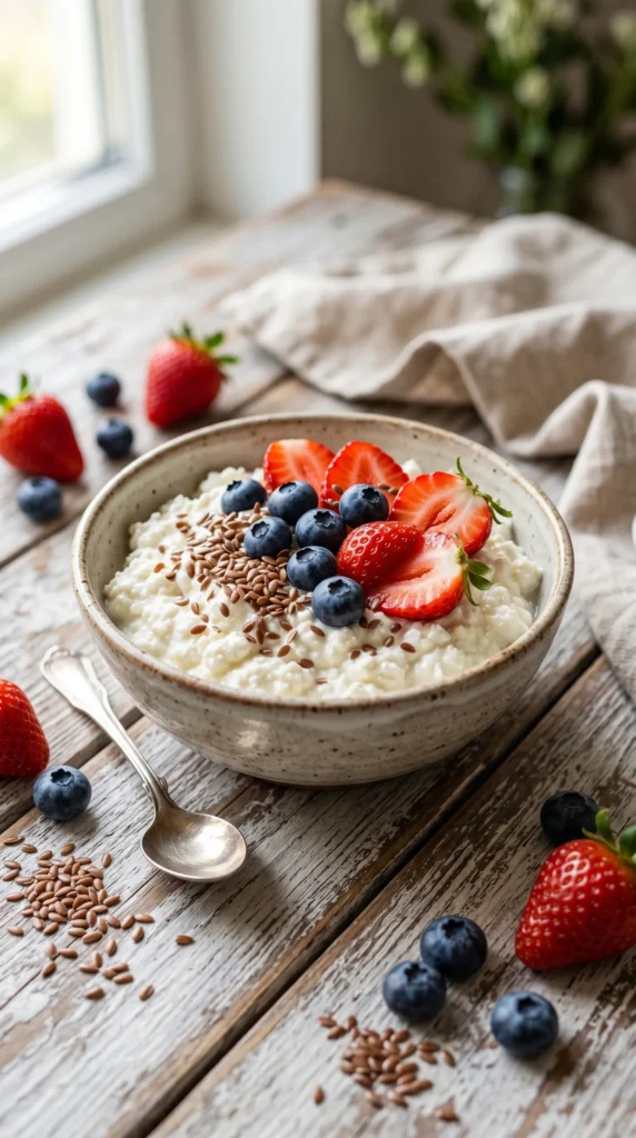Cottage Cheese Berry Bowl