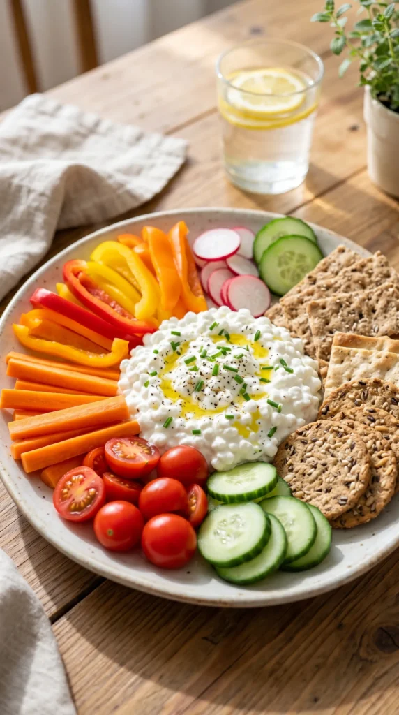 Cottage Cheese Veggie Plate