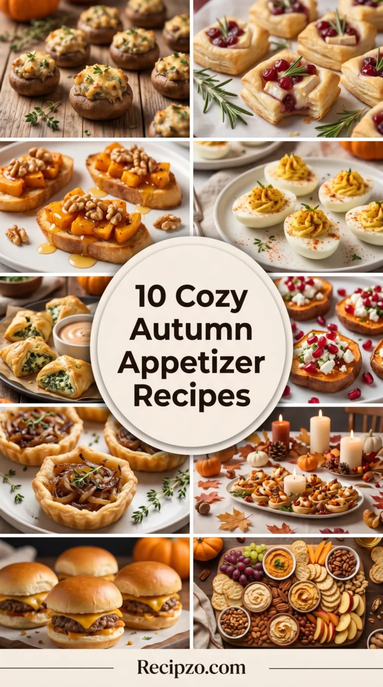 Cozy Autumn Appetizer Recipes for a Stress-Free Thanksgiving