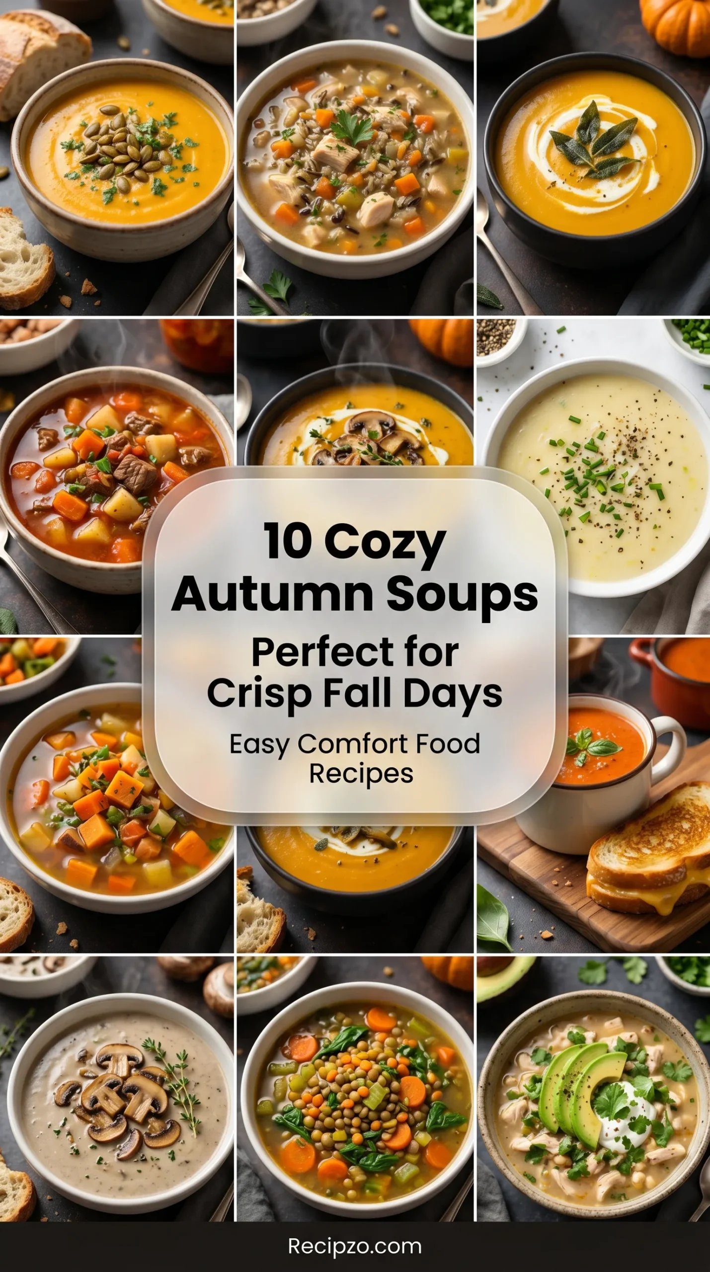Cozy Autumn Soups Perfect for Crisp Fall Days Easy Comfort Food Recipes