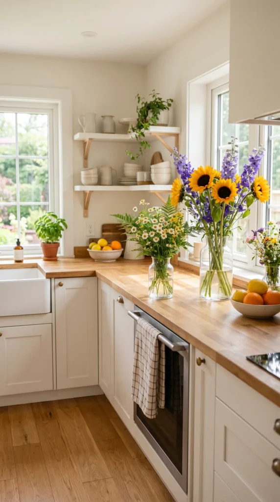 Decorate with Fresh Flowers