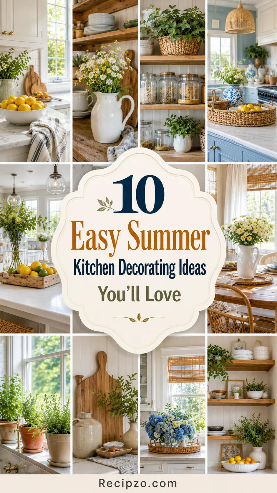 Easy Summer Kitchen Decorating Ideas You'll Love