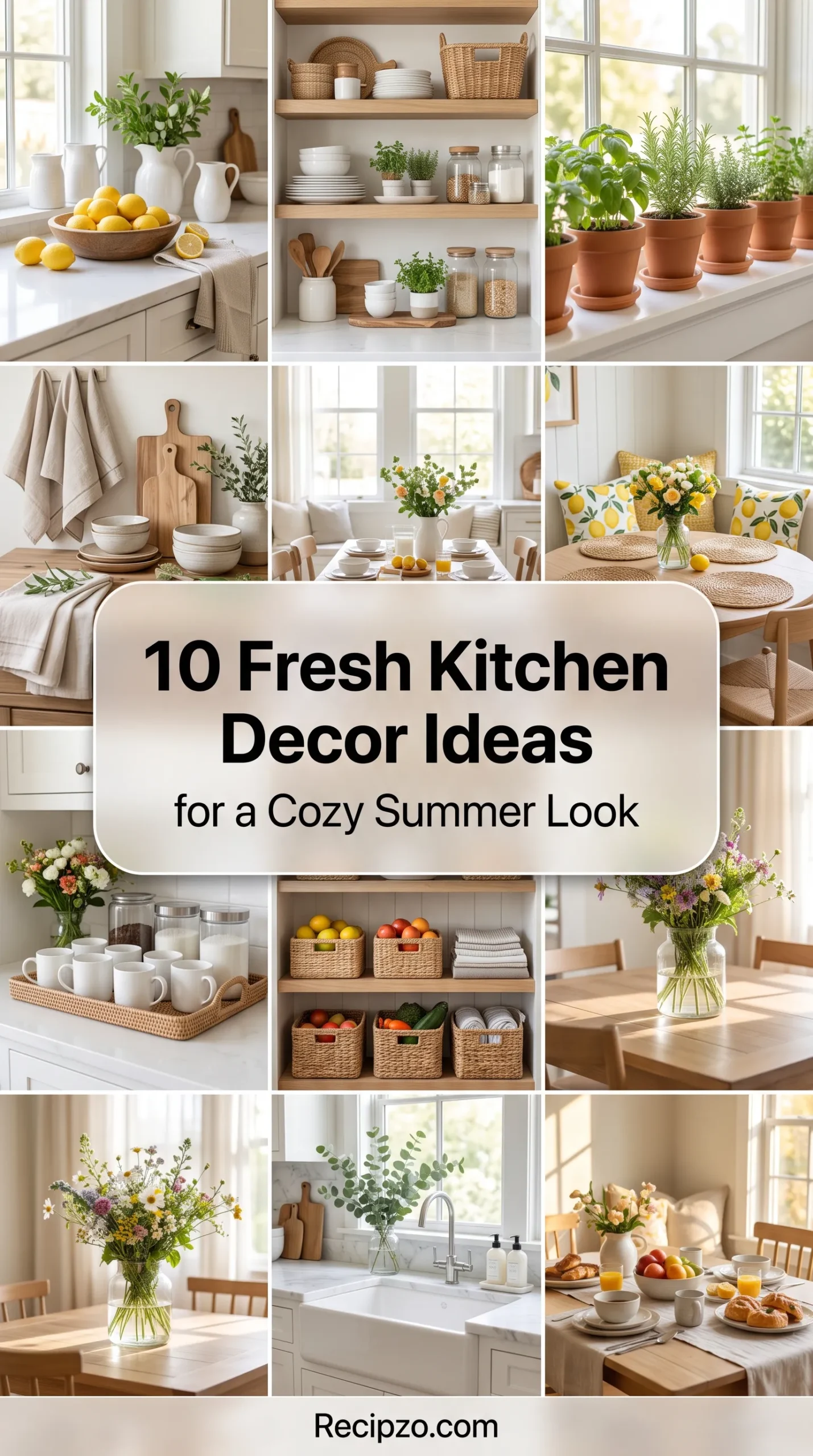 Fresh Kitchen Decor Ideas for a Cozy Summer Look