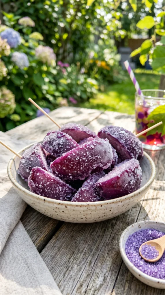 Grape Frozen Candy Apples