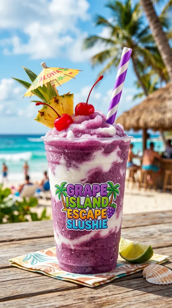Grape Island Escape Slushie Cup