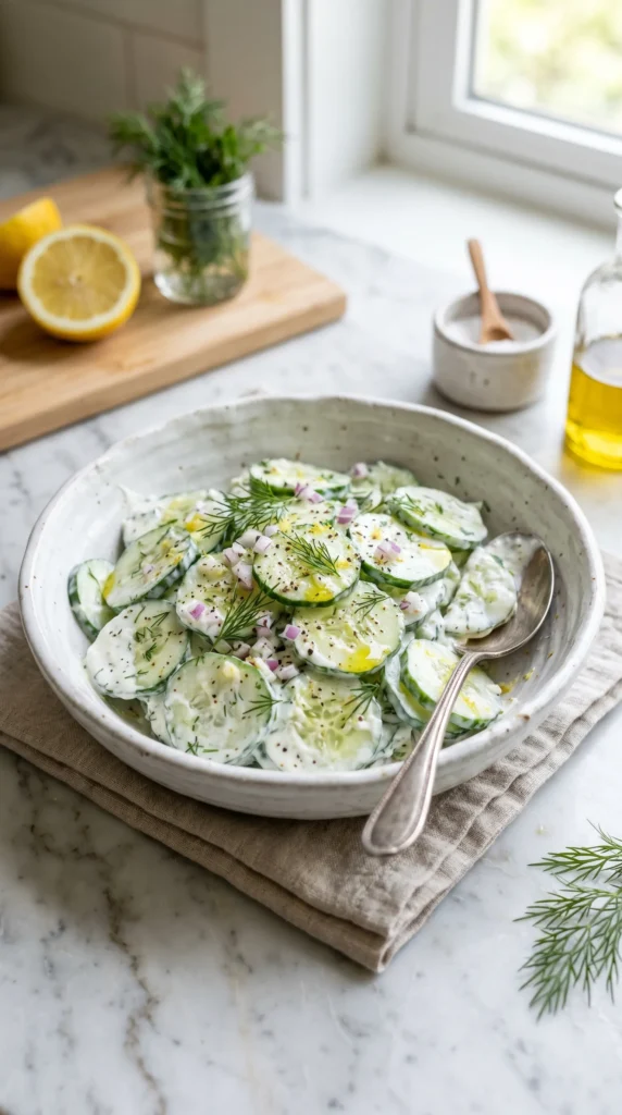 Greek Yogurt Cucumber Salad