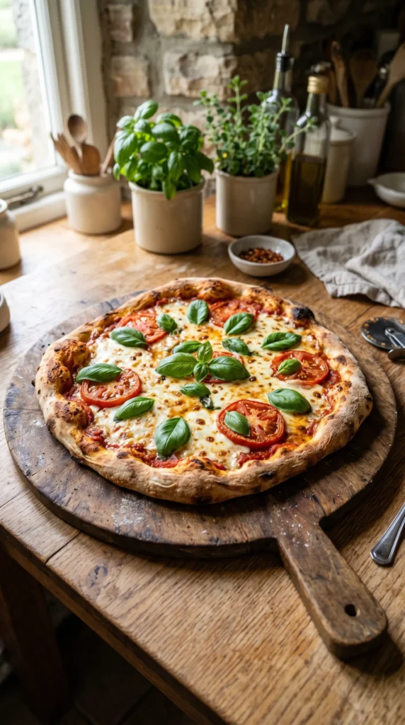 Homemade Margherita Pizza