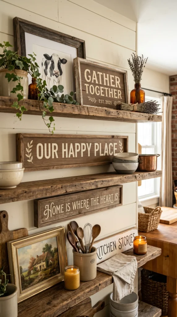 Include Rustic Signs and Artwork