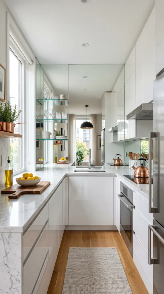 Incorporate Mirrors and Reflective Surfaces
