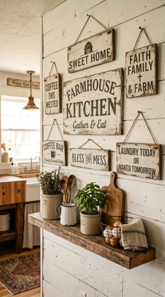 Incorporate Vintage-Style Signs