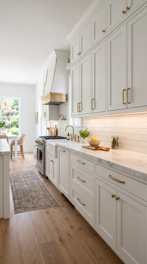 Install Classic White Cabinets