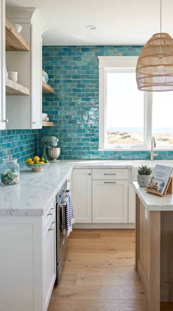 Install a Beach-Inspired Backsplash
