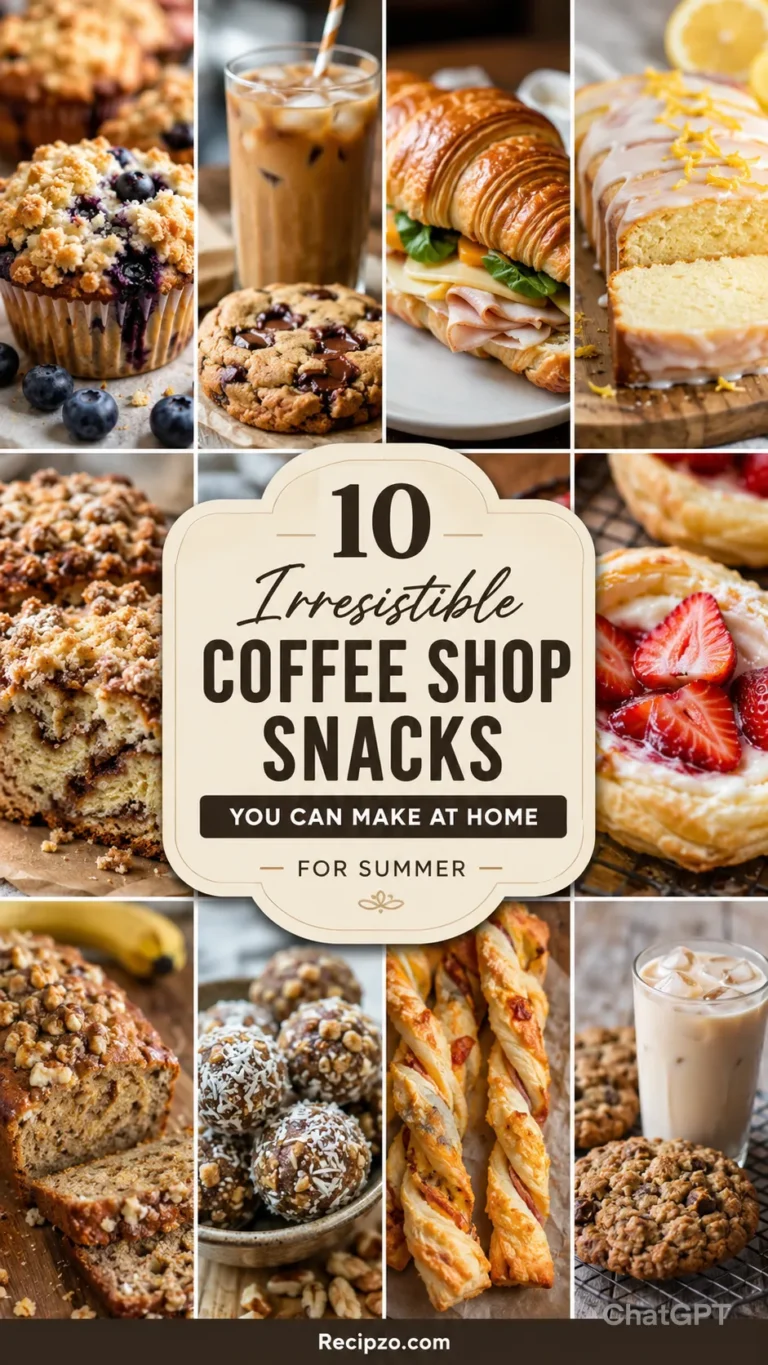 Irresistible Coffee Shop Snacks You Can Make at Home for Summer