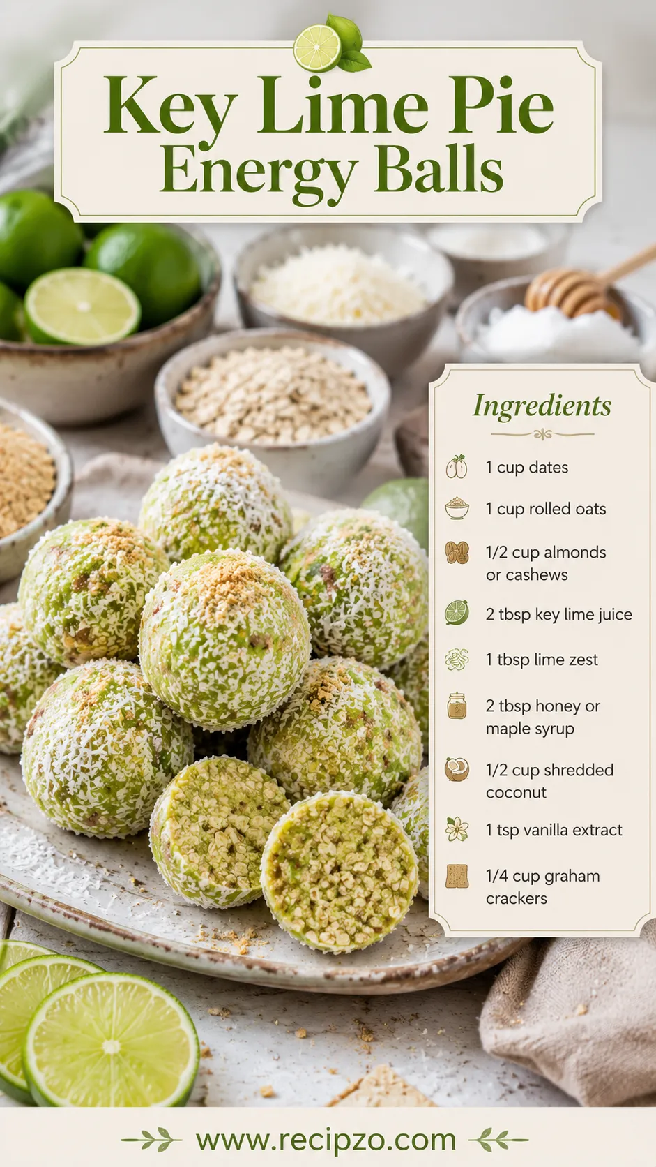 Key Lime Pie Energy Ball Recipe