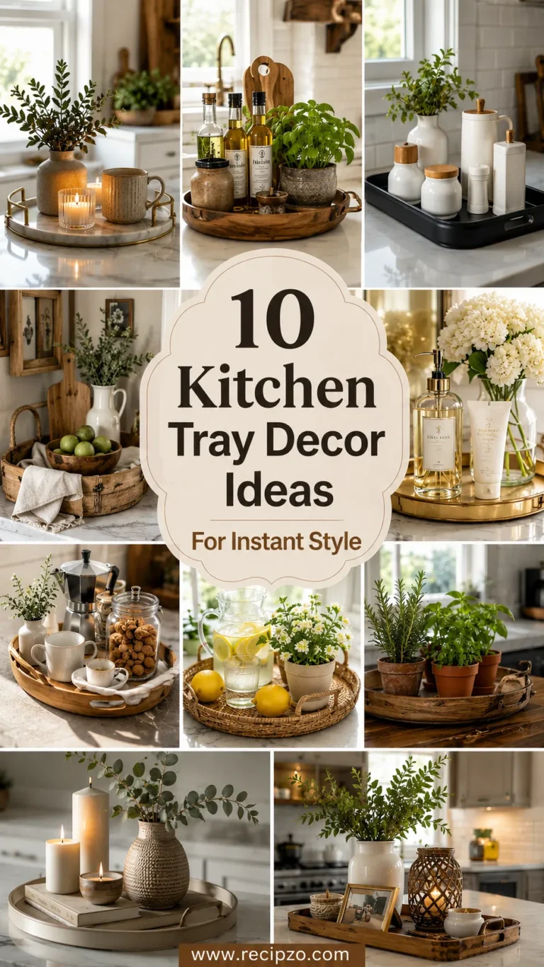 Kitchen Tray Decor Ideas for Instant Style