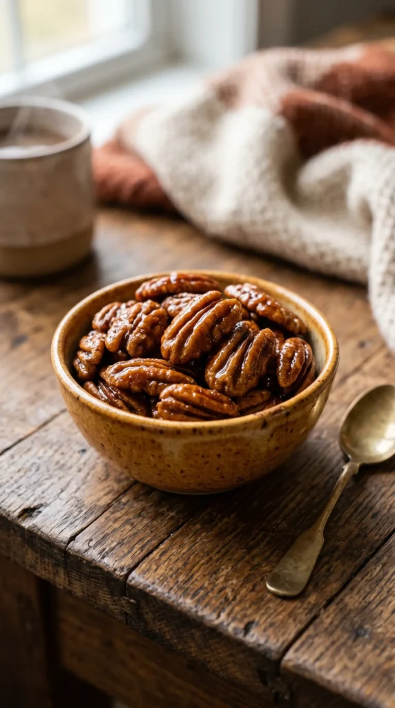 Maple Roasted Pecans