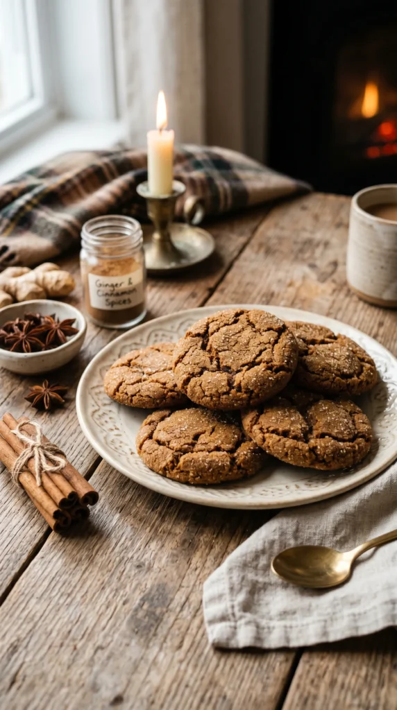 Molasses Ginger Cookies