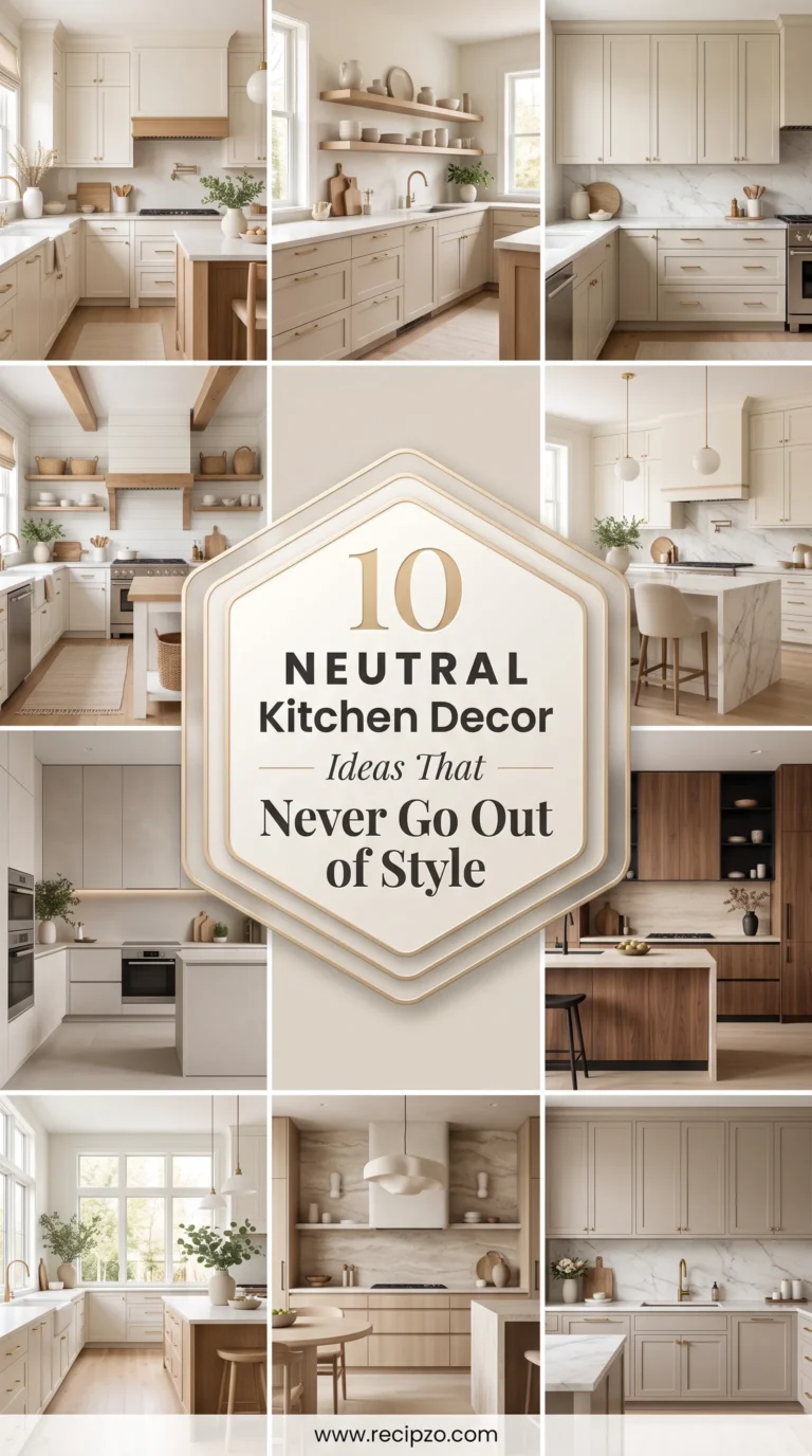 Neutral Kitchen Decor Ideas That Never Go Out of Style