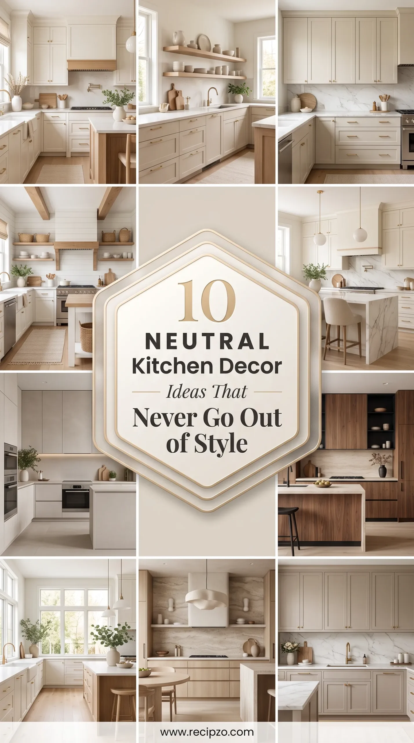 Neutral Kitchen Decor Ideas That Never Go Out of Style