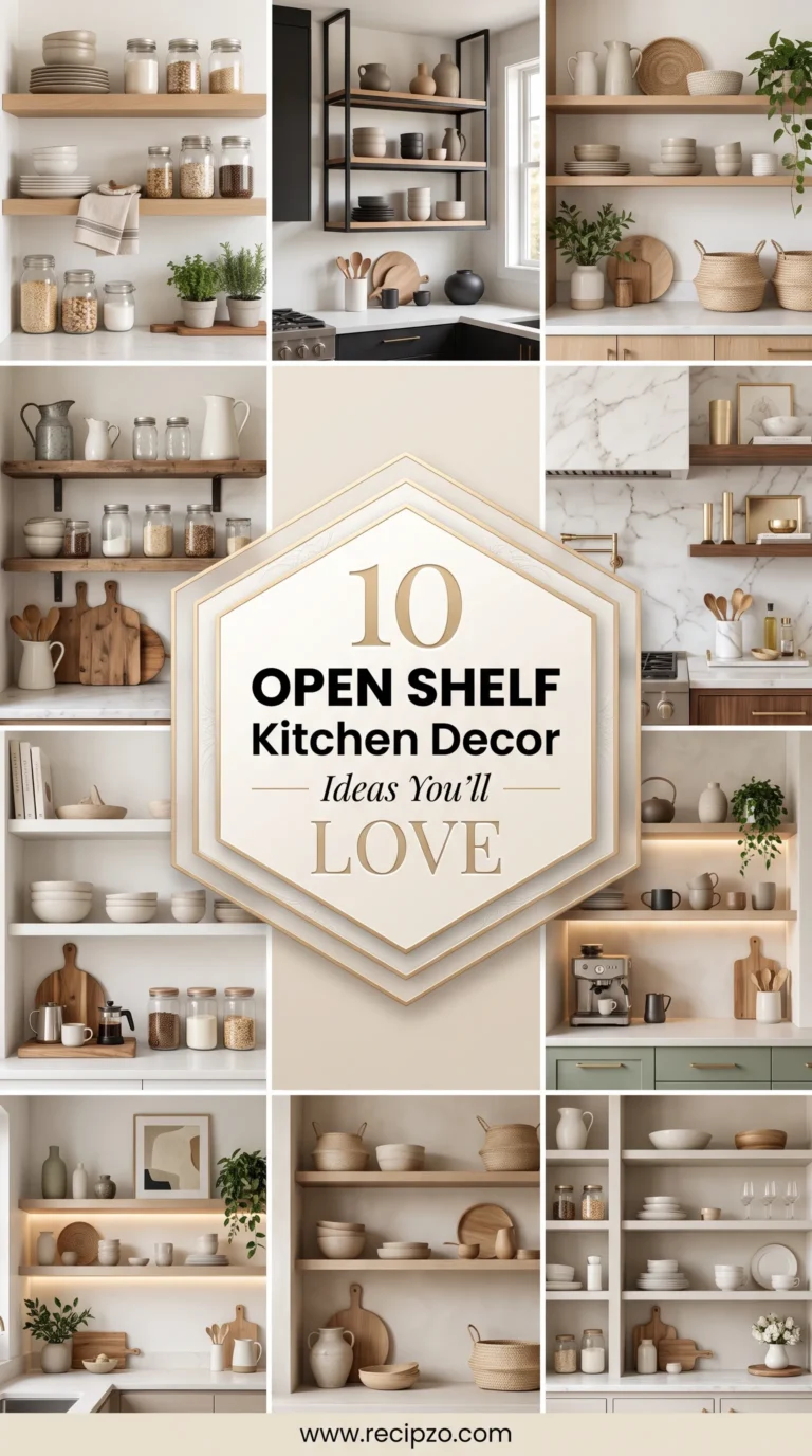 Open Shelf Kitchen Decor Ideas You'll Love