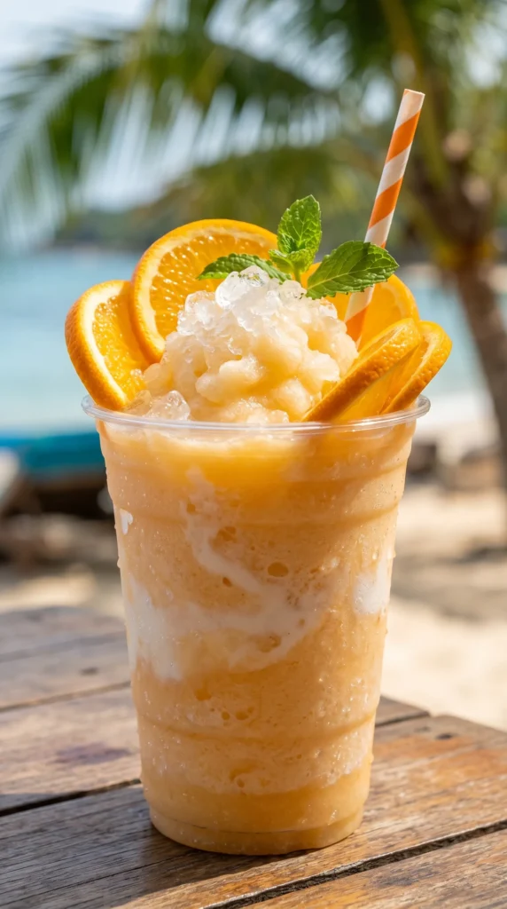 Orange Cream Island Slushie Cup