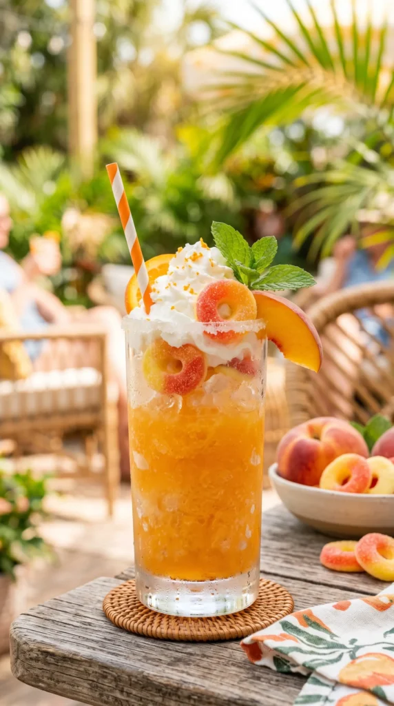 Orange Peach Candy Float