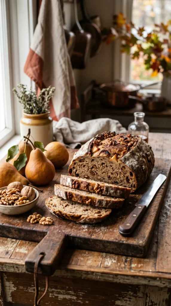 Pear Walnut Bread