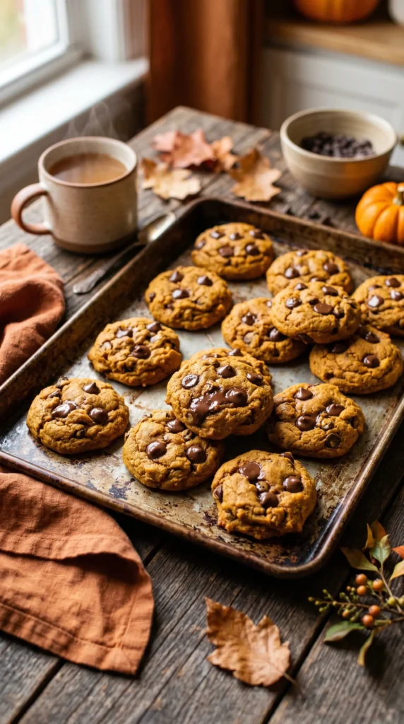 Pumpkin Chocolate Chip Cookies