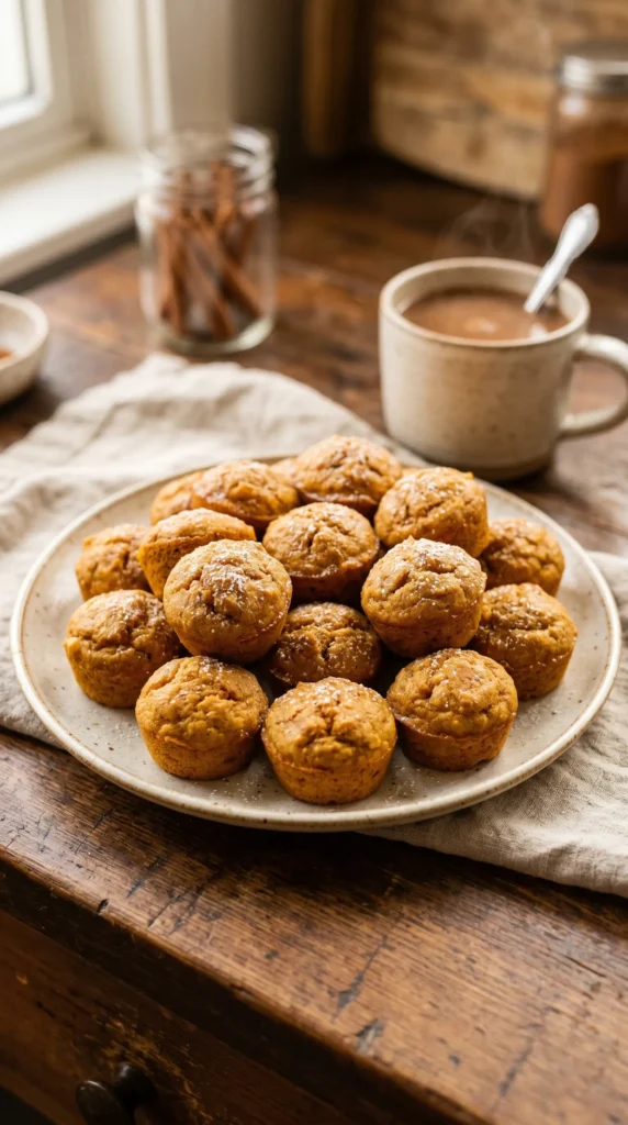 Pumpkin Spice Muffin Bites