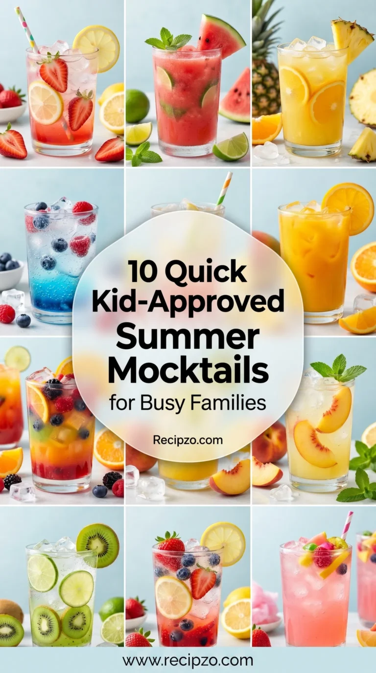 Quick Kid-Approved Summer Mocktails for Busy Families
