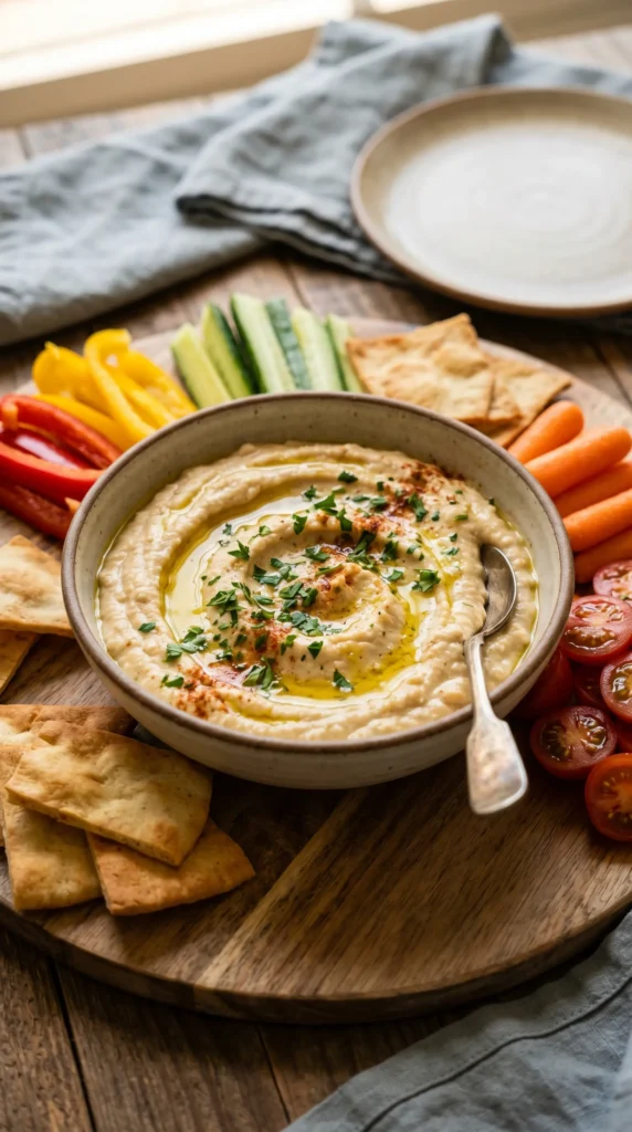 Roasted Garlic White Bean Dip
