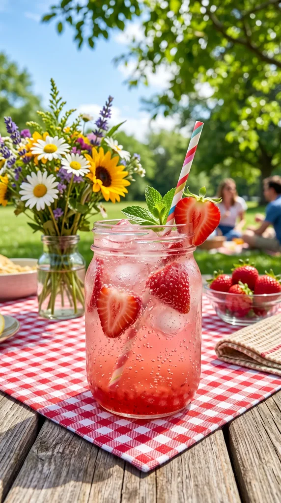 Strawberry Lemonade Sparkler